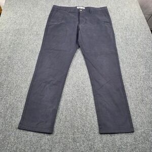 Collars & Co. Men's Size 36x30 Gray Blue Stretch Cotton Blend Casual Chino Pants
